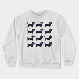 Dachshund dog breed cute pattern Crewneck Sweatshirt